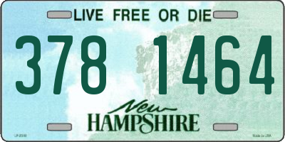 NH license plate 3781464