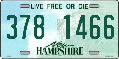 NH license plate 3781466