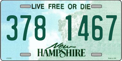 NH license plate 3781467