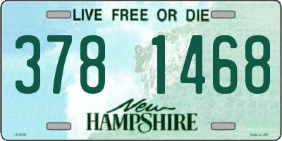 NH license plate 3781468