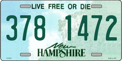 NH license plate 3781472