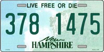 NH license plate 3781475