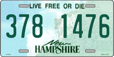 NH license plate 3781476