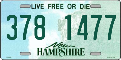 NH license plate 3781477