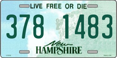NH license plate 3781483