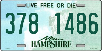 NH license plate 3781486