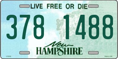 NH license plate 3781488