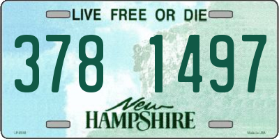 NH license plate 3781497