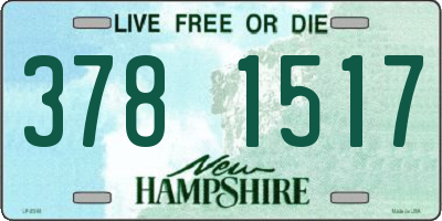NH license plate 3781517