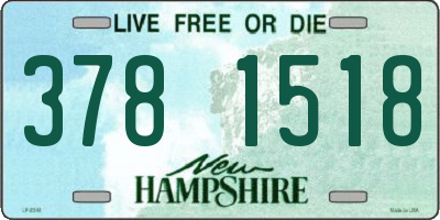 NH license plate 3781518