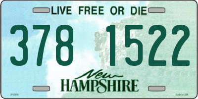 NH license plate 3781522