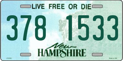 NH license plate 3781533