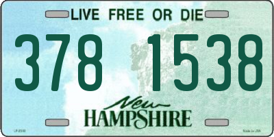 NH license plate 3781538
