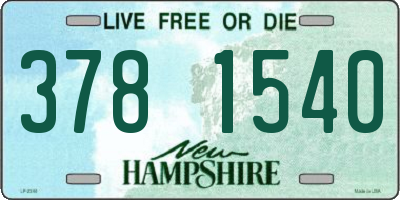 NH license plate 3781540