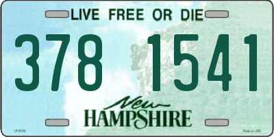 NH license plate 3781541