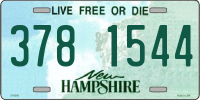 NH license plate 3781544