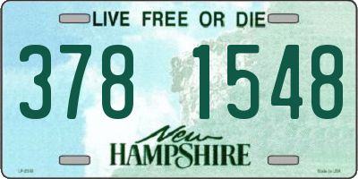 NH license plate 3781548
