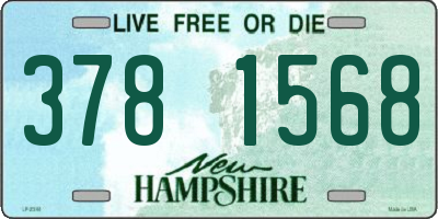 NH license plate 3781568