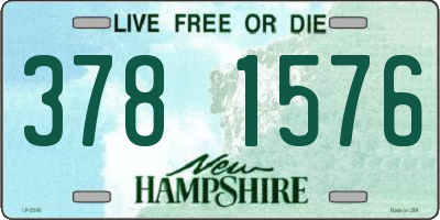 NH license plate 3781576