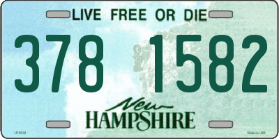 NH license plate 3781582