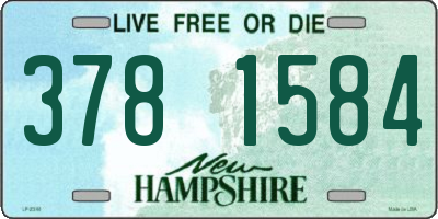 NH license plate 3781584