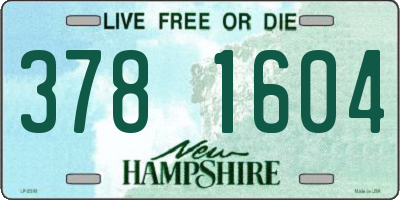 NH license plate 3781604