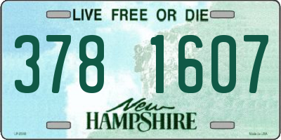 NH license plate 3781607
