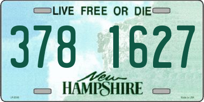 NH license plate 3781627