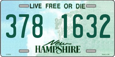 NH license plate 3781632