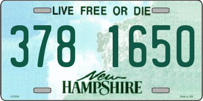 NH license plate 3781650