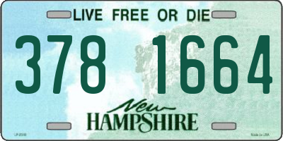 NH license plate 3781664