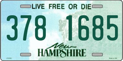 NH license plate 3781685