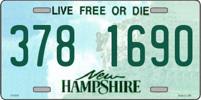 NH license plate 3781690