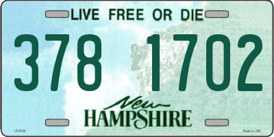 NH license plate 3781702