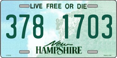 NH license plate 3781703