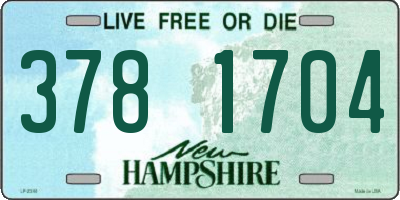 NH license plate 3781704