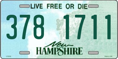 NH license plate 3781711