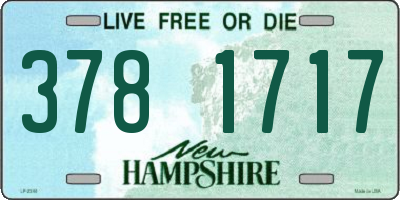 NH license plate 3781717