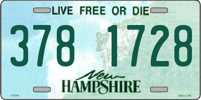 NH license plate 3781728