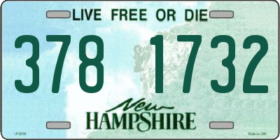 NH license plate 3781732