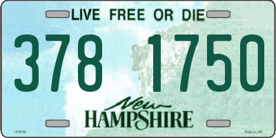 NH license plate 3781750