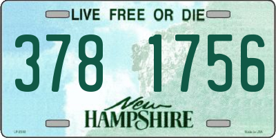 NH license plate 3781756