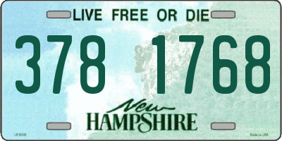 NH license plate 3781768
