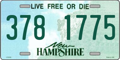 NH license plate 3781775