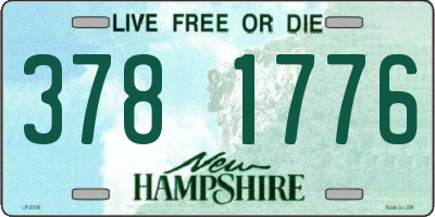 NH license plate 3781776