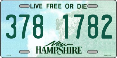 NH license plate 3781782