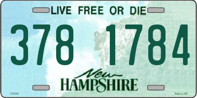 NH license plate 3781784