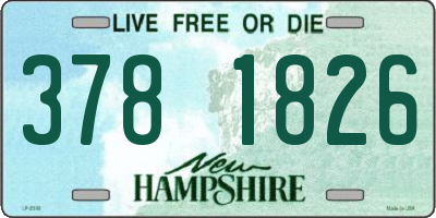 NH license plate 3781826