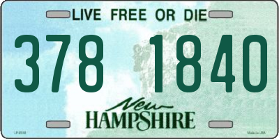 NH license plate 3781840