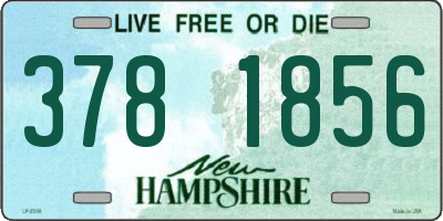 NH license plate 3781856